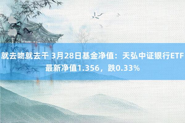 就去吻就去干 3月28日基金净值：天弘中证银行ETF最新净值1.356，跌0.33%